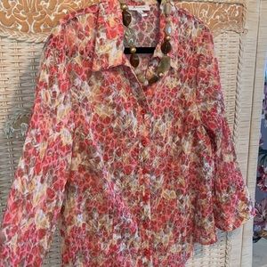 JM Collection Button Down Top